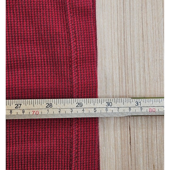 Chaps Sweater Mens M Red Pullover Crew Neck Quarter Zip Waffle Knit‎ Preppy - Picture 10 of 11